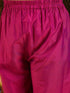Girl's' Yellow And Pink Ethnic Kurta Pant Set